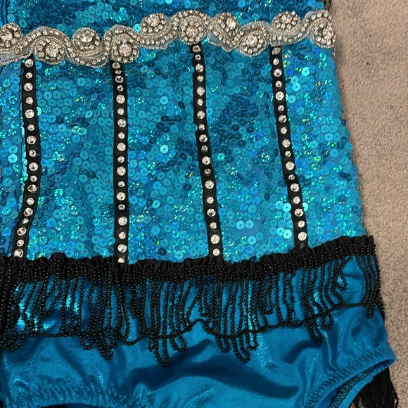 Jazz costume kids large blue and black and silver - Picture 2 of 8